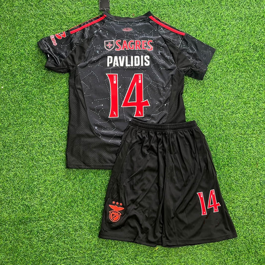 Vangelis Pavlidis Benfica 2026 Home New Season Kids Football Jersey