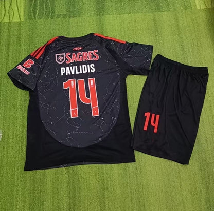 Vangelis Pavlidis Benfica 2026 Home New Season Kids Football Jersey