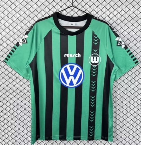 VfL Wolfsburg 94/95 Auswärtstrikot Retro Schwarz/Grün