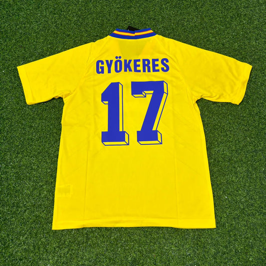 Viktor Gyökeres Sweden Retro Football Jersey Kit