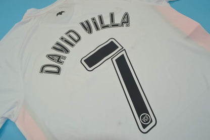David Villa Valencia 2006 2007 Retro Jersey Camiseta Soccer Shirt