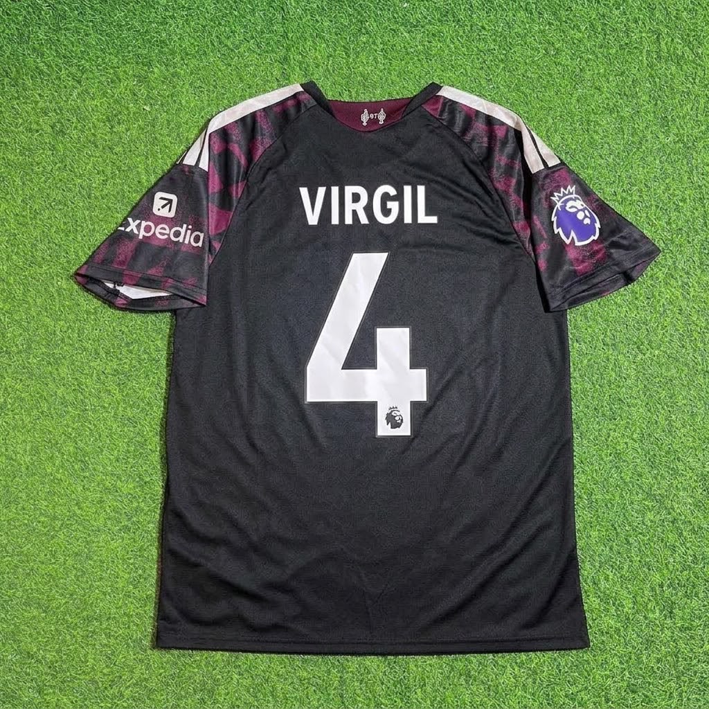 Virgil Van Dijk #4 Liverpool 2026/2027 New Season Third Football Jersey Kit