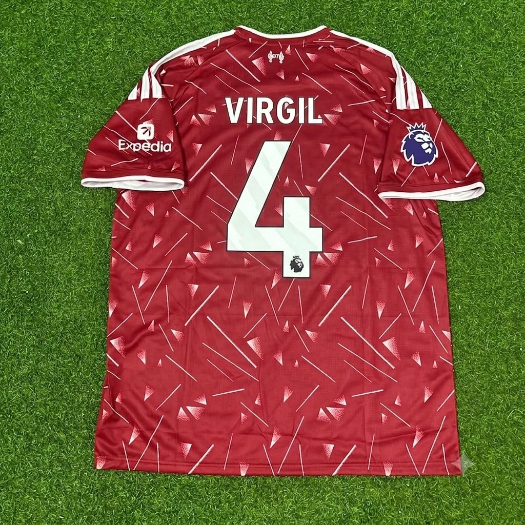 Virgil Van Dijk Liverpool New Season 2027 Red Home Football Jersey Kit
