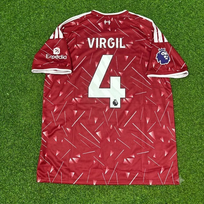 Virgil Van Dijk Liverpool New Season 2027 Red Home Football Jersey Kit