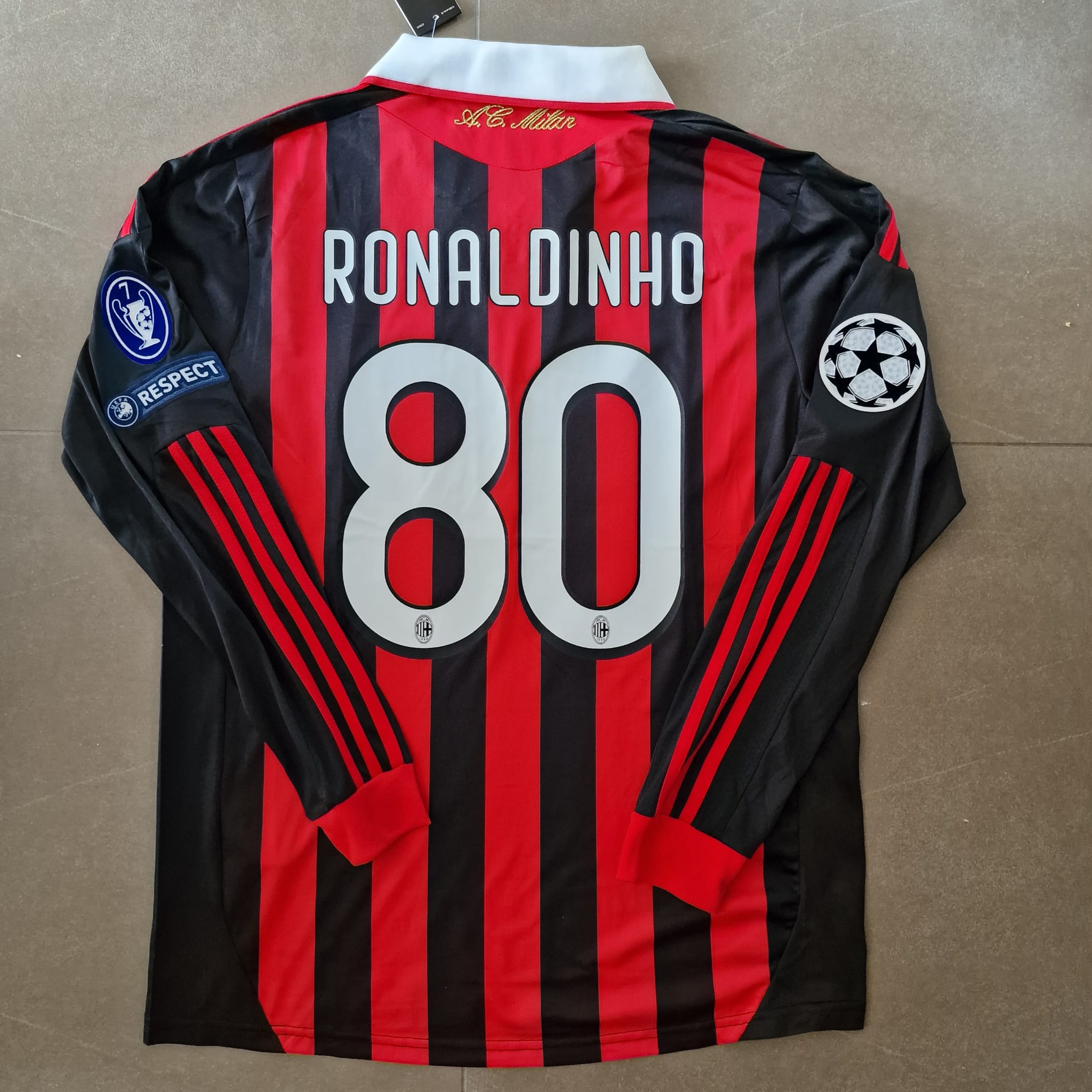 Ronaldinho AC Milan retro jersey hotsell size XL