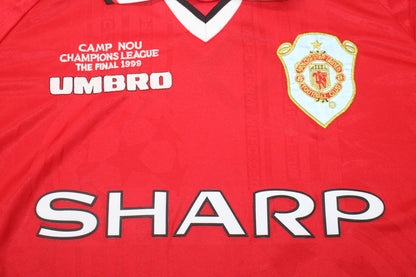 Ole Gunnar Solskjær Manchester United 1999 2000 Retro Retro Jersey Trikot Maillot Soccer Shirt