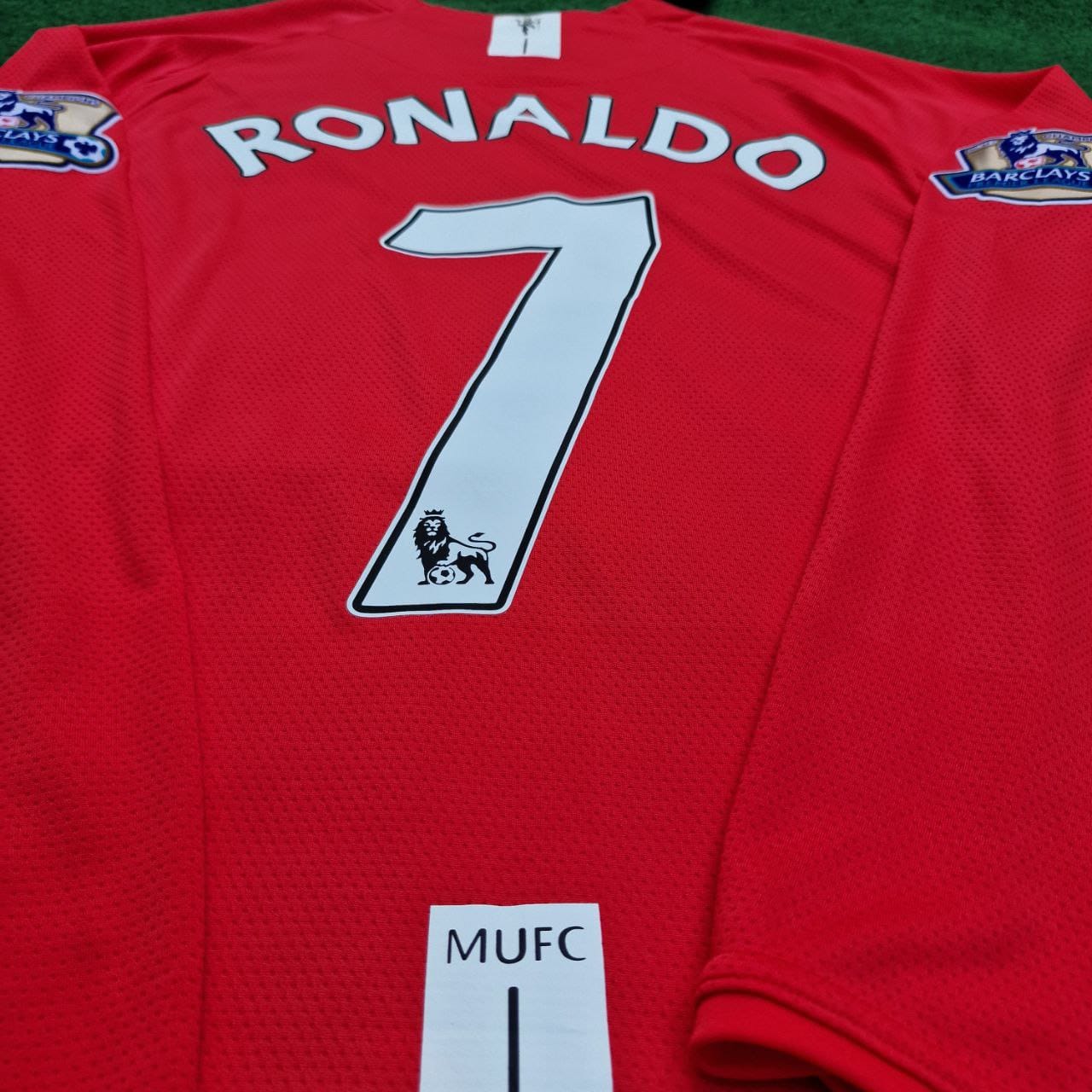 Cristiano Ronaldo Manchester United 2008 EPL Patch Retro Long Sleeve Jersey