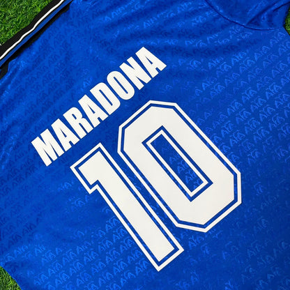 Diego Maradona Argentinien WM-Finale 1986 Blaues Kinder-Retro-Fußballtrikot