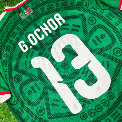 Guillermo Ochoa Mexico 2026 World Cup Home Green Football Jersey
