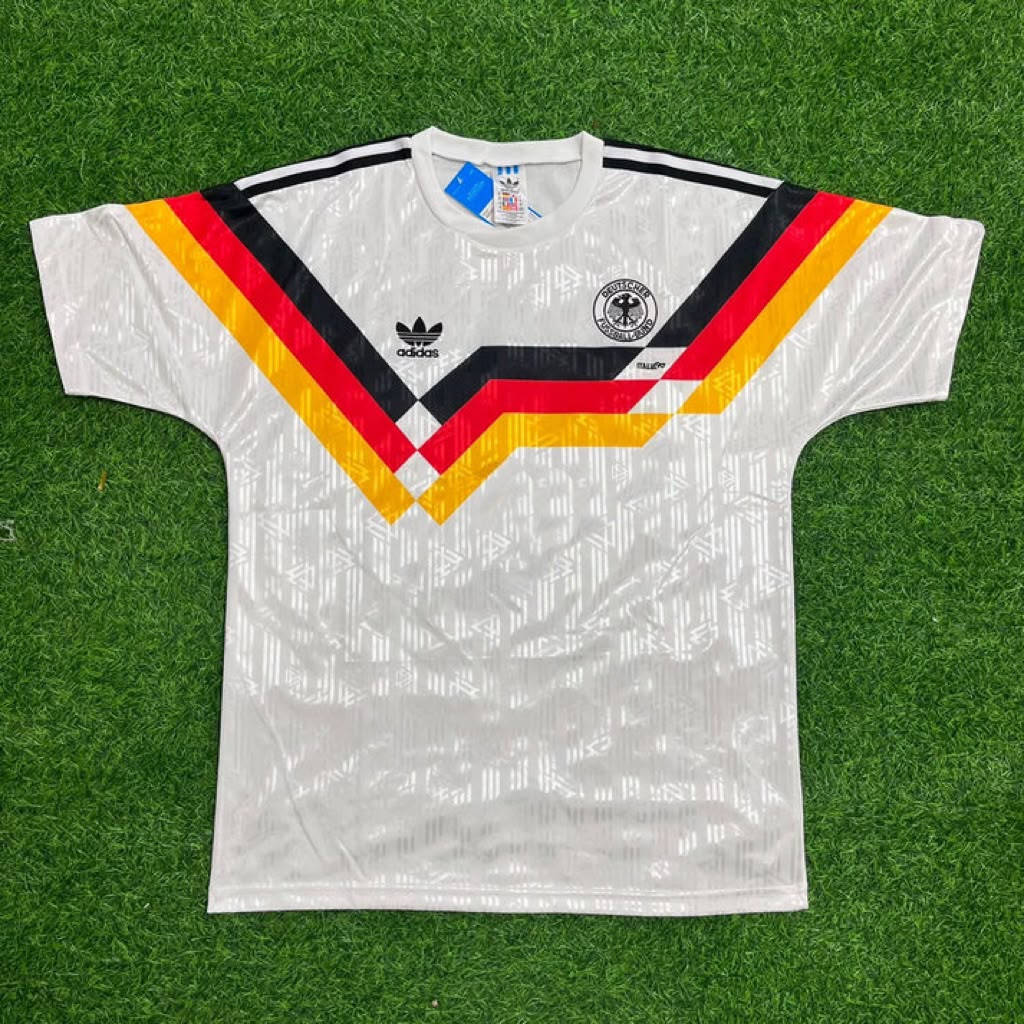 Uwe Seeler  Germany Deutschland Retro 1990 World Cup Jersey - Deutschland Retro-Trikot WM 1990 Soccer Shirt
