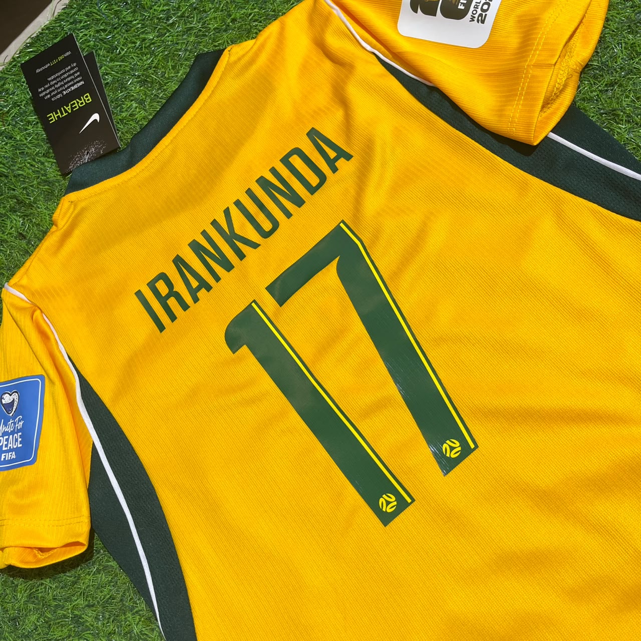 Nestory Irankunda Australia 2026 World Cup Kids Football Jersey