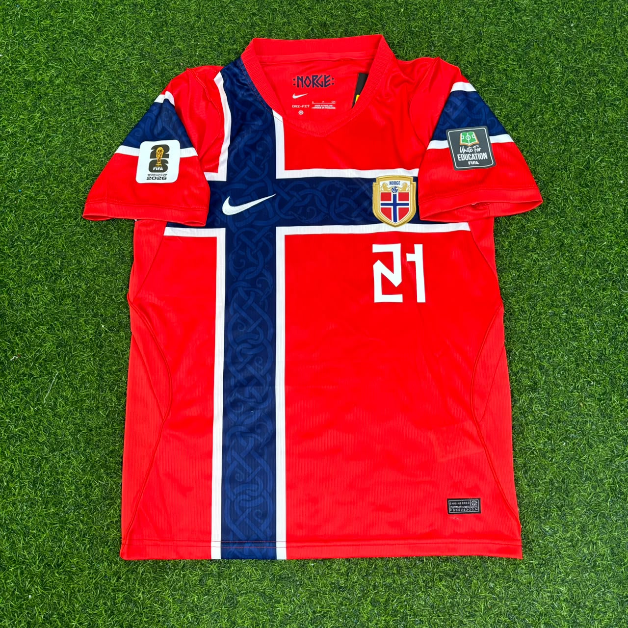 Andreas Schjelderup Norway 2026 World Cup Kids Football Jersey