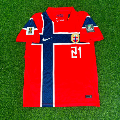 Andreas Schjelderup Norway 2026 World Cup Kids Football Jersey