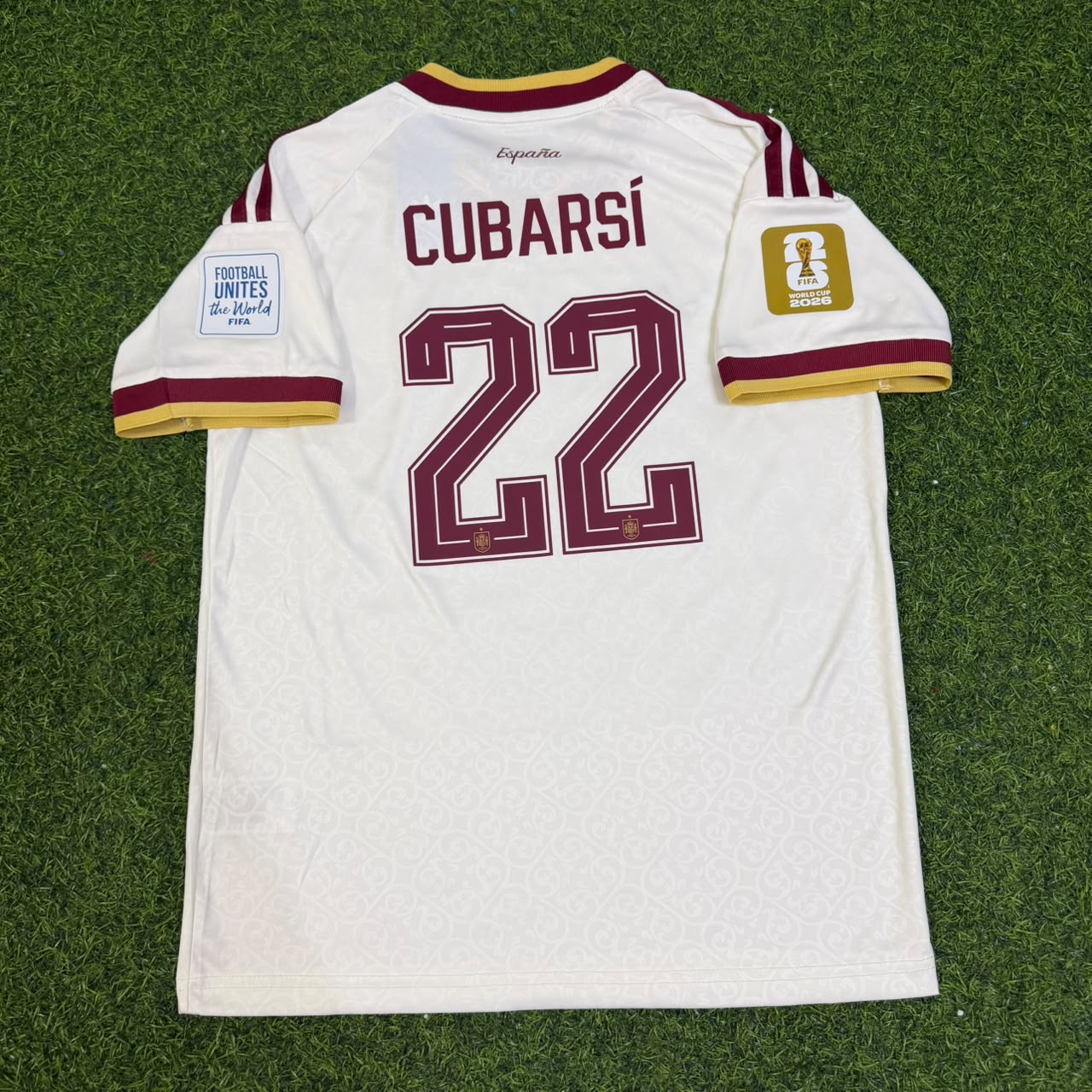 Pau Cubarsi Spain 2026 World Cup Kids Football Jersey