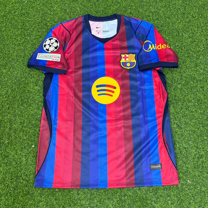 Pedri  #8 Barcelona 2027 New Season Champions League Patch Home Jersey Trikot Maillot Soccer Shirt