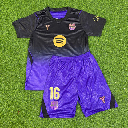 Rodri #16 Barcelona 2027 New Season Away Kids Jersey Trikot Maillot Soccer Shirt