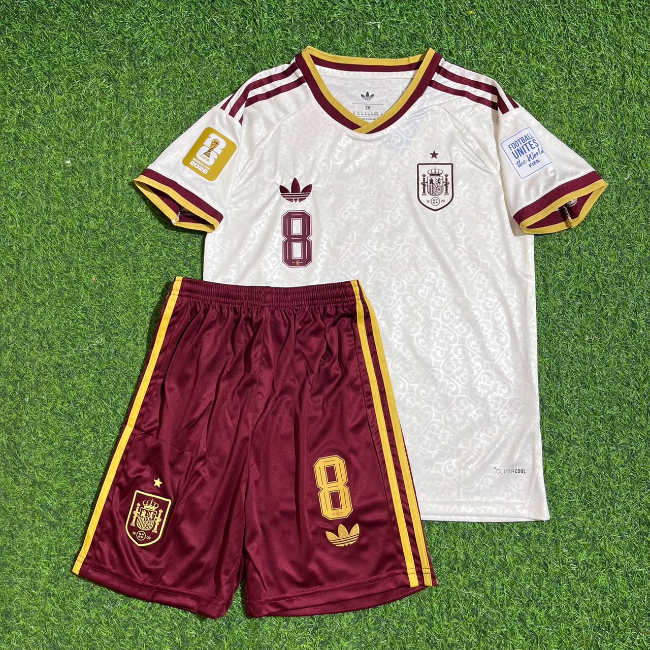 Fabian Ruiz Spain 2026 World Cup Kids Away Football Jersey