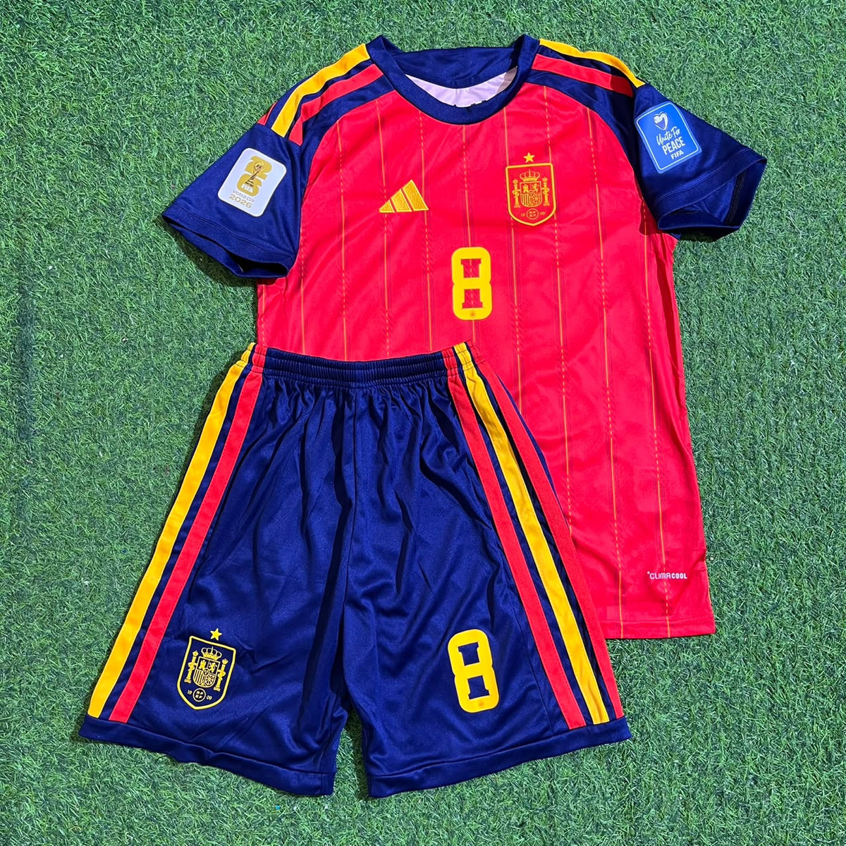 Fabian Ruiz #8 Spain 2026 World Cup Home Kids Football Jersey