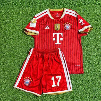 Michael Olise #17 Bayern Munich 2027 Bundesliga Championship Patch Kids Football Jersey