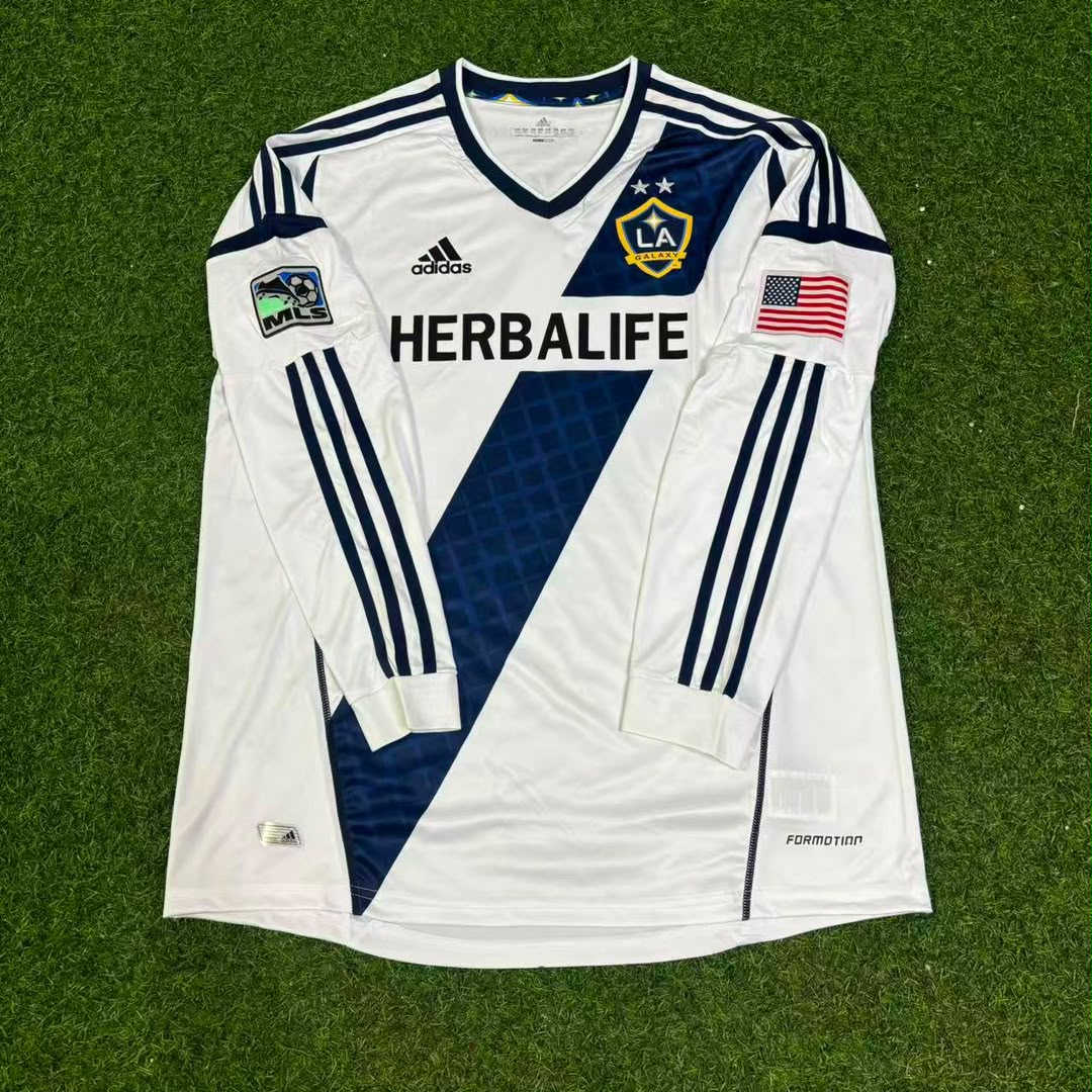 David Beckham 23 - LA Galaxy 2012 MLS Retro Kit Jersey Maillot Trikot Soccer Shirt