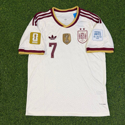 Ferran Torres #7 Spain Two Star 2026 World Cup Champions Away Jersey Trikot Maillot