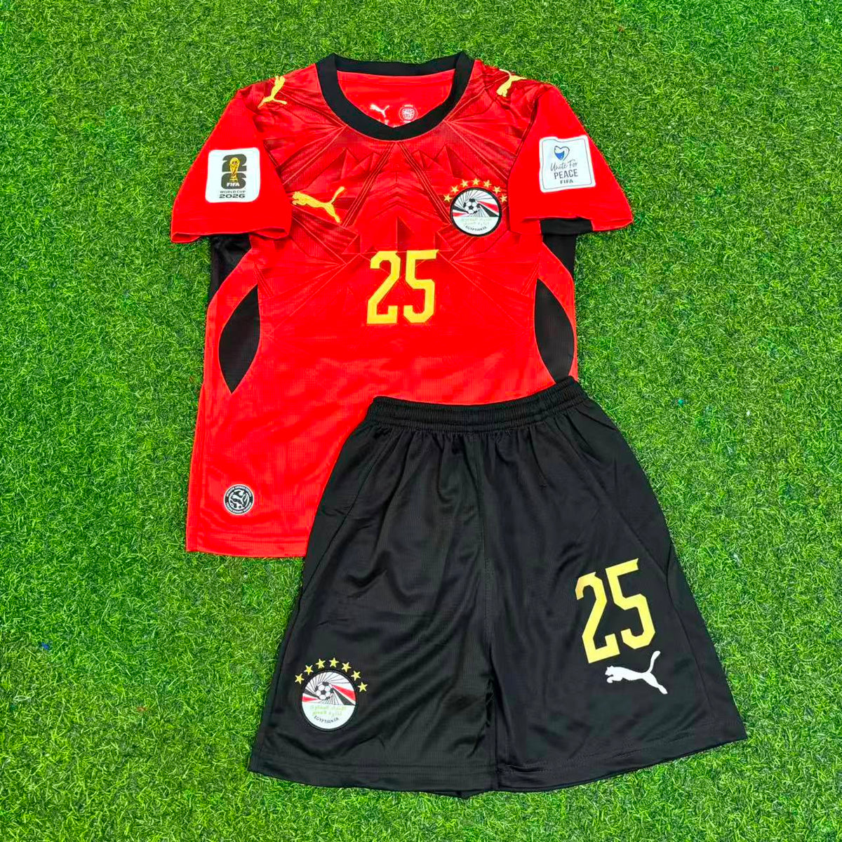 Zizo Egypt 2026 World Cup Home Kids Football Jersey
