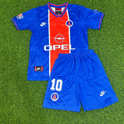 Ronaldinho Gaucho Home Kids Retro Jersey Kit Trikot Maillot Soccer Shirt