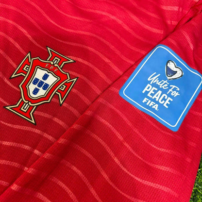 Cristiano Ronaldo Portugal 2026 Red Home New Season Long Sleeve Football Jersey