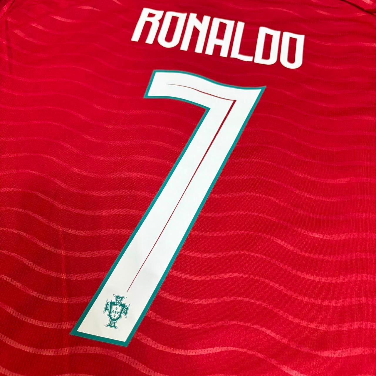 Cristiano Ronaldo Portugal 2026 Red Home New Season Long Sleeve Football Jersey