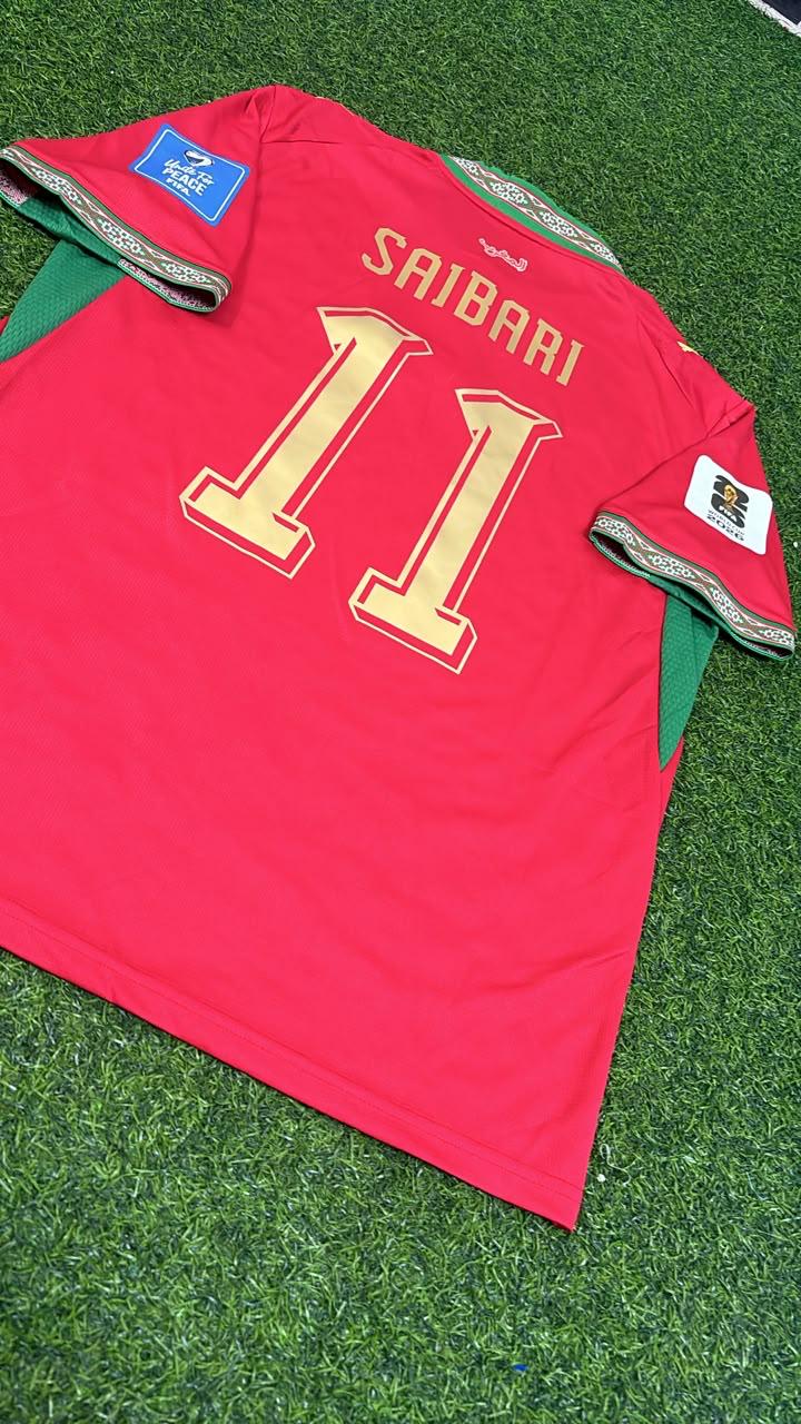 Ismael Saibari Morocco 2026 World Cup Home Red Football Jersey