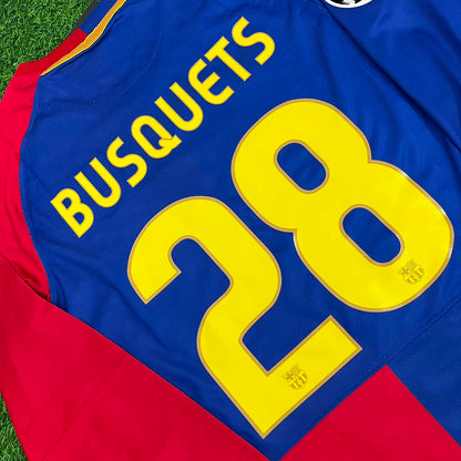 Sergio Busquets Barcelona 2009 Champions League Final Retro Jersey