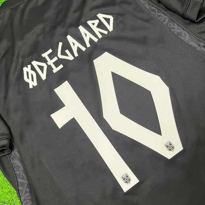Martin Ødegaard #10 Norway 2026 World Cup Black Away Football Jersey