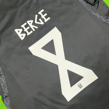 Sander Berge #8 Norway 2026 World Cup Black Away Football Jersey