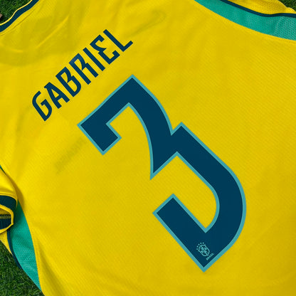 Gabriel Magalhães #3 Brazil 2026 World Cup Yellow Home Football Jersey