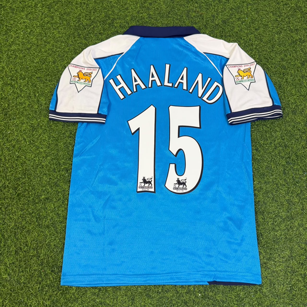 Haaland Manchester City Blue  Retro Jersey
