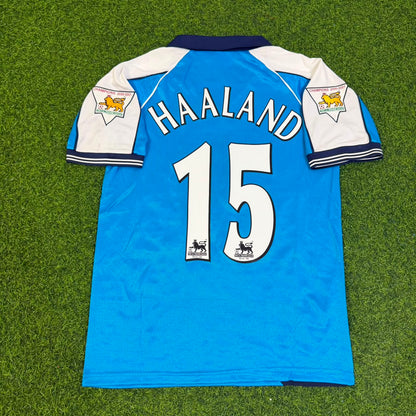 Haaland Manchester City Blue  Retro Jersey
