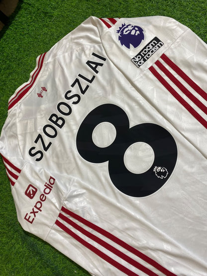 Dominik Szoboszlai Liverpool 2027 New Season Long Sleeve Away White Football Jersey Kit