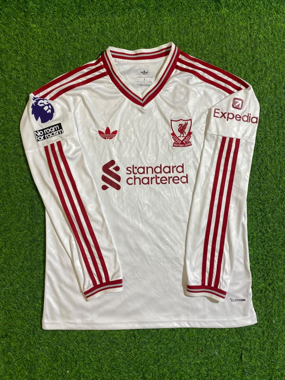 Dominik Szoboszlai Liverpool 2027 New Season Long Sleeve Away White Football Jersey Kit