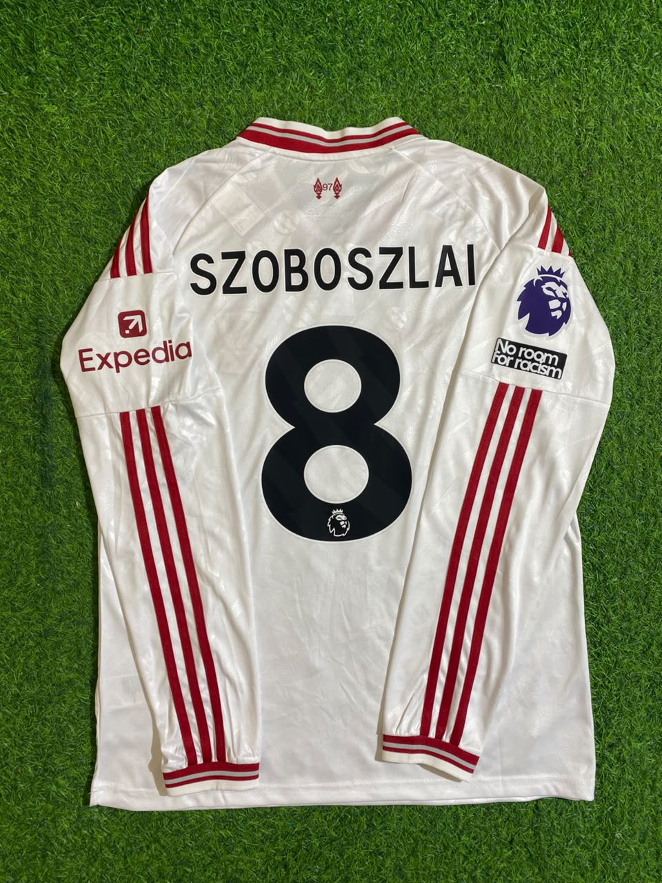 Dominik Szoboszlai Liverpool 2027 New Season Long Sleeve Away White Football Jersey Kit