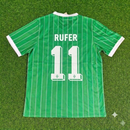 Wynton Rufer Werder Bremen Commemorative Heim Retro Fußballtrikot