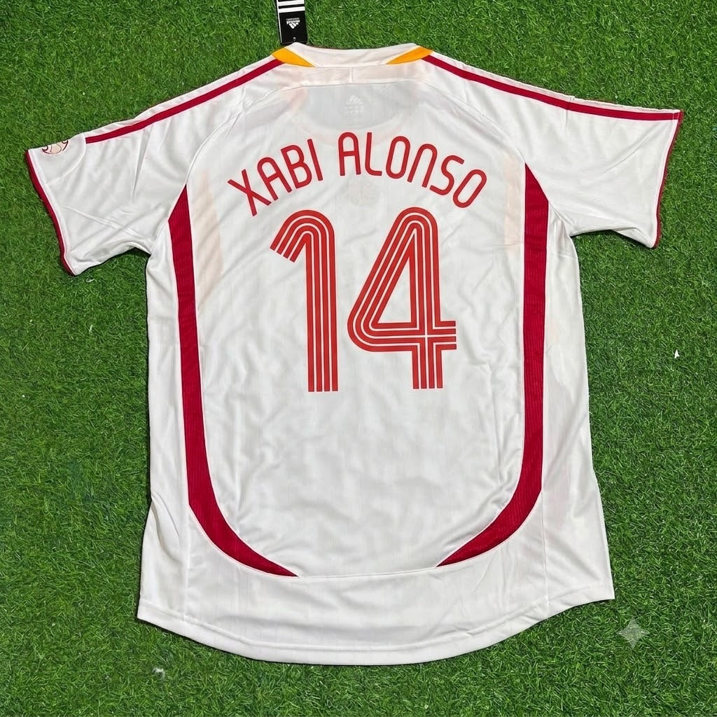 Xabi Alonso Spain 2006 World Cup White Retro Jersey Trikot Maillot Camiseta
