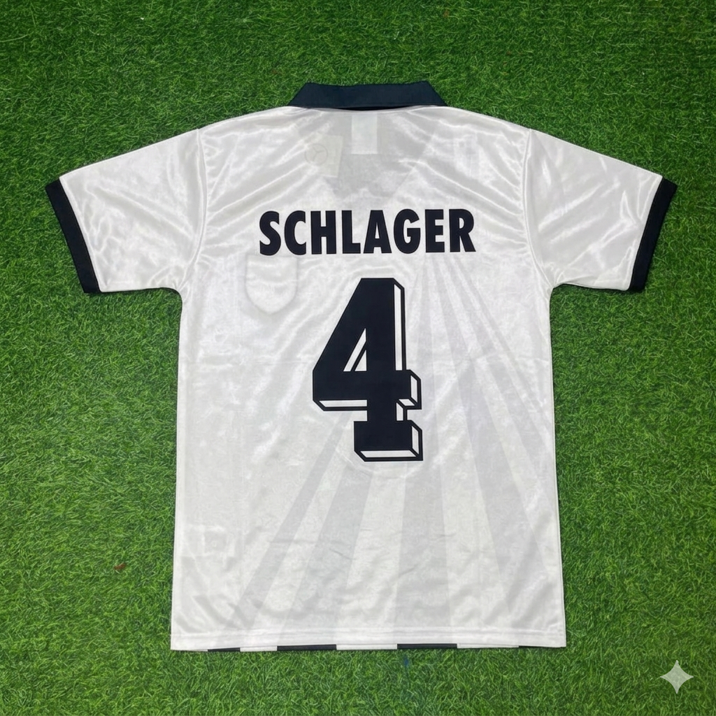 Xaver Schlager Austria White Retro Football Jersey