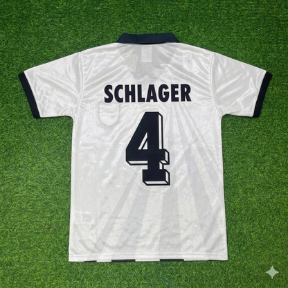 Xaver Schlager Austria White Retro Football Jersey