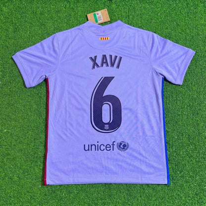 Xavi Hernandez #6 Barcelona 2021-22 Season Retro Jersey Trikot Soccer Shirt