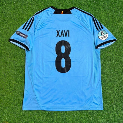 Xavi Hernandez Spain EURO 2012 Final Retro Football Jersey Kit