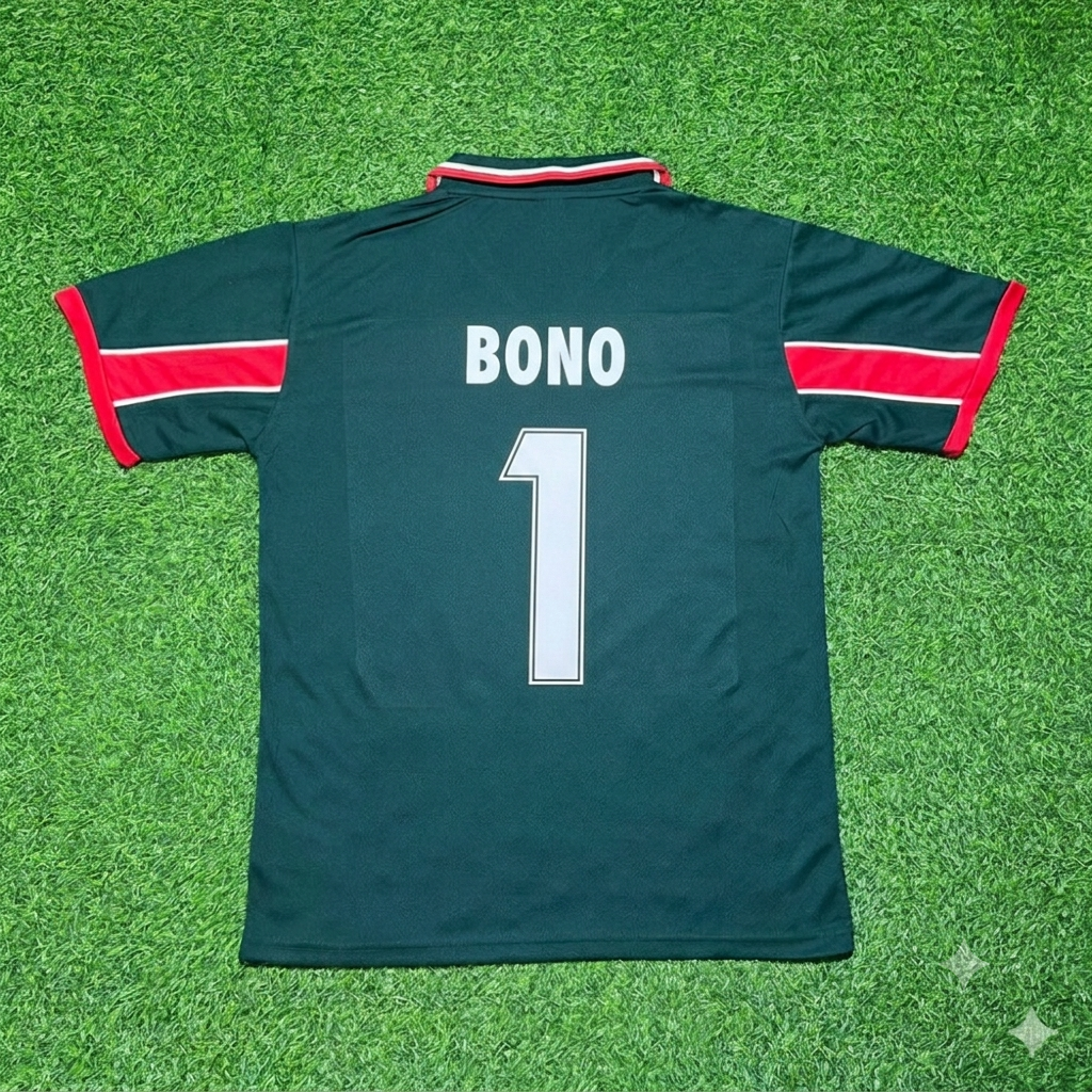 Yassine Bounou Morocco Goalkeeper Home Retro Football Jersey