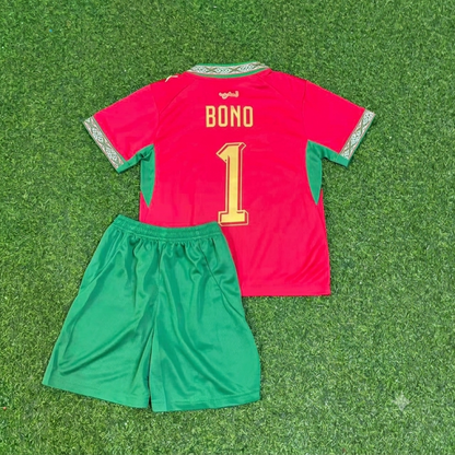 Yassine Bounou Morocco Goalkeeper 2026 World Cup Kids Football Jersey