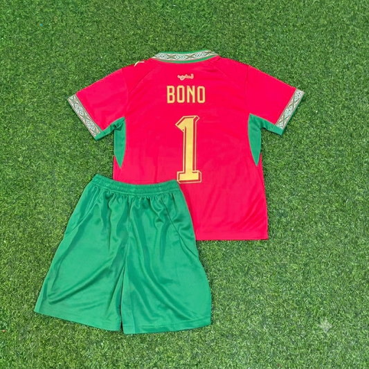 Yassine Bounou Morocco Goalkeeper 2026 World Cup Kids Football Jersey