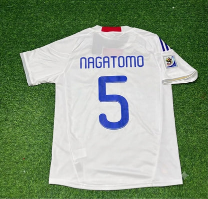 Yuto Nagatomo Japan 2010 World Cup White Retro Football Jersey