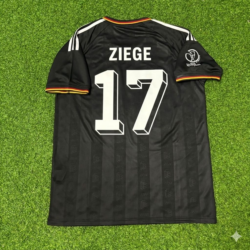 Christian Ziege Germany 2002 World Cup Black Special Retro Football Jersey